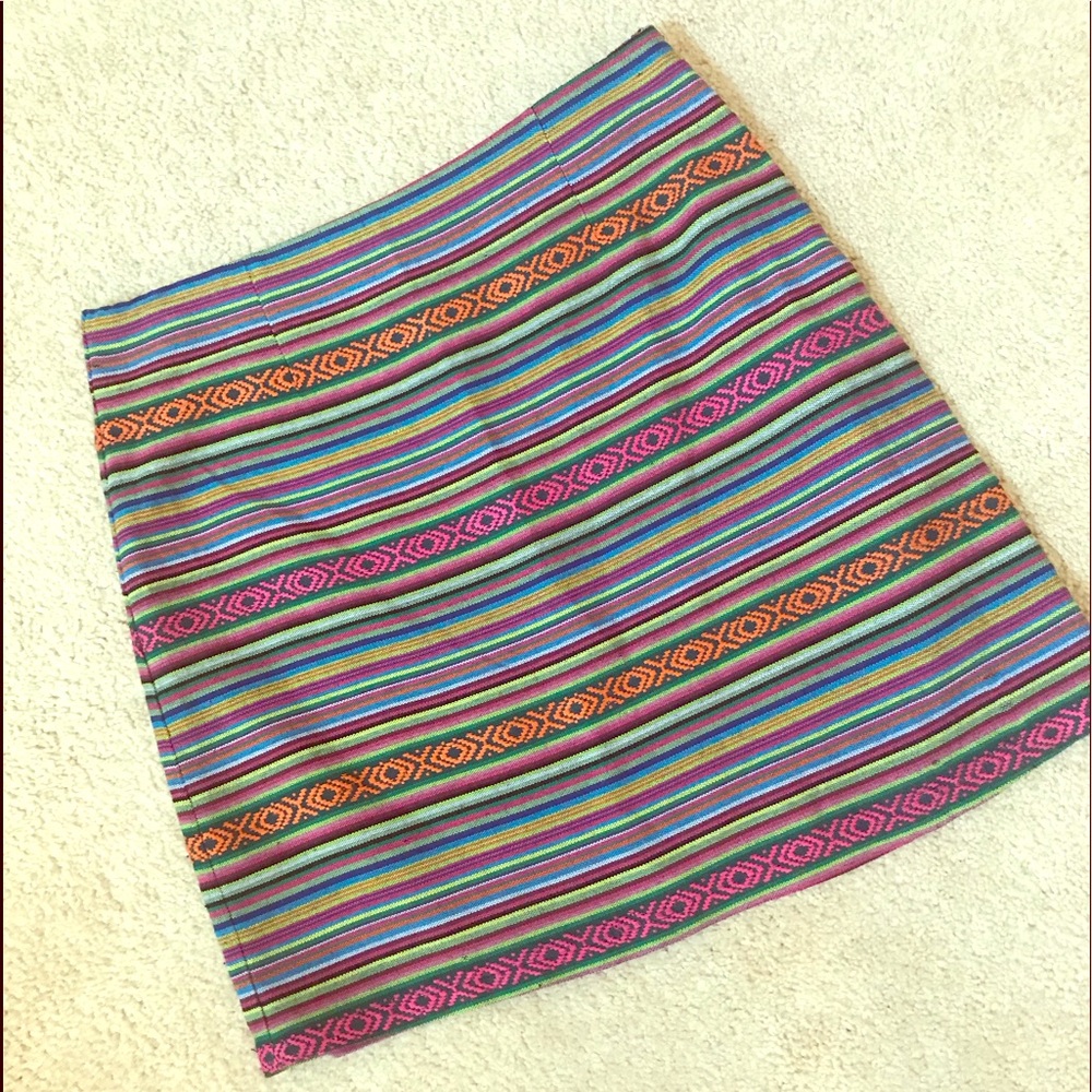Bohemian mini skirt